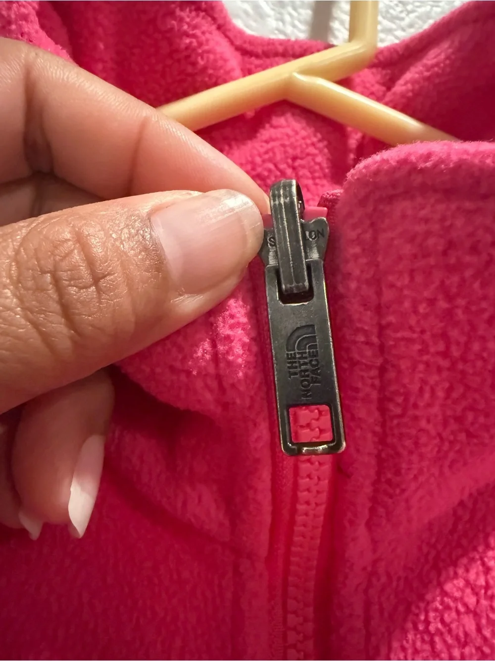 The North Face Hot Pink Full-Zip Fleece Jacket